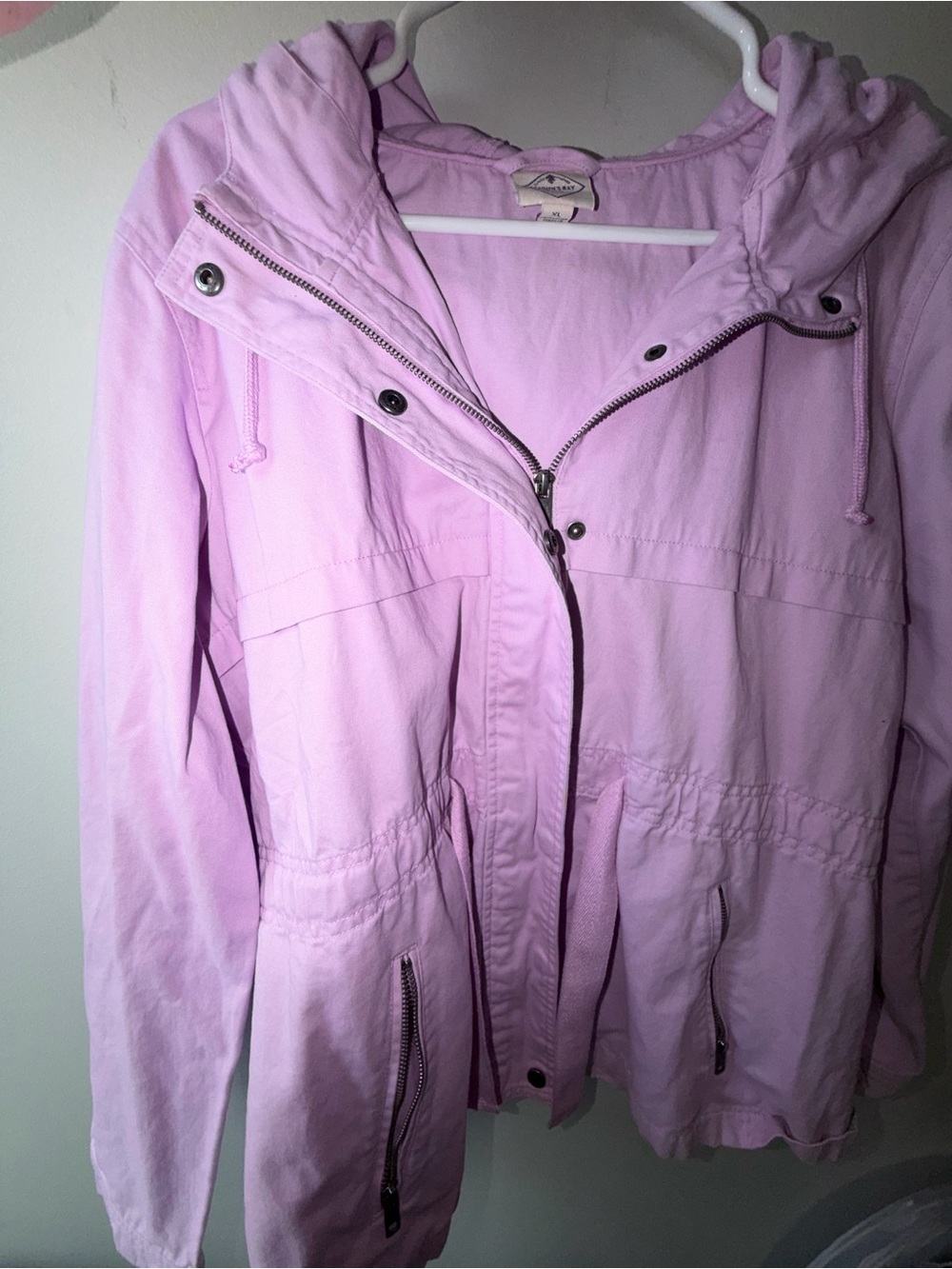 St. John's Bay Light Pink Hooded Utility Jacket